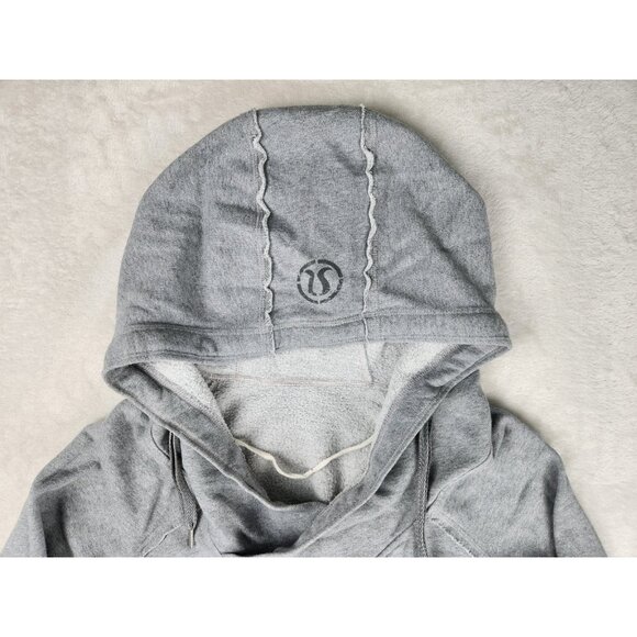 Lululemon Athletica Women’s Effortless Hoodie Gray Drawstring Sweatshirt 8 - Picture 2 of 11
